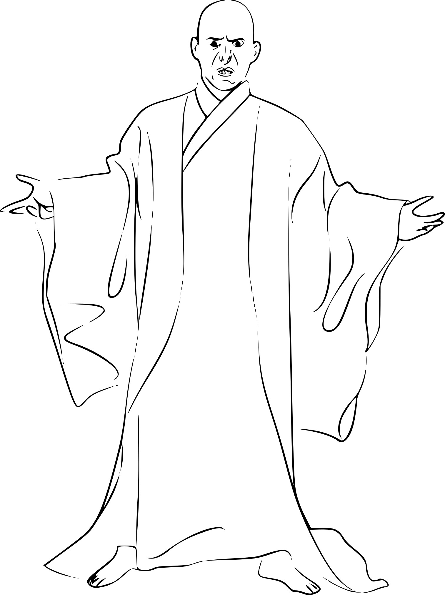 Lord voldemort coloring page