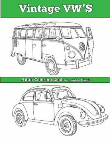 Vintage vws an adult coloring book by jordan biggio trade paperback for sale online