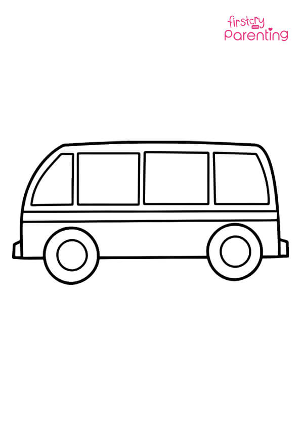 Easy printable van coloring pages for kids