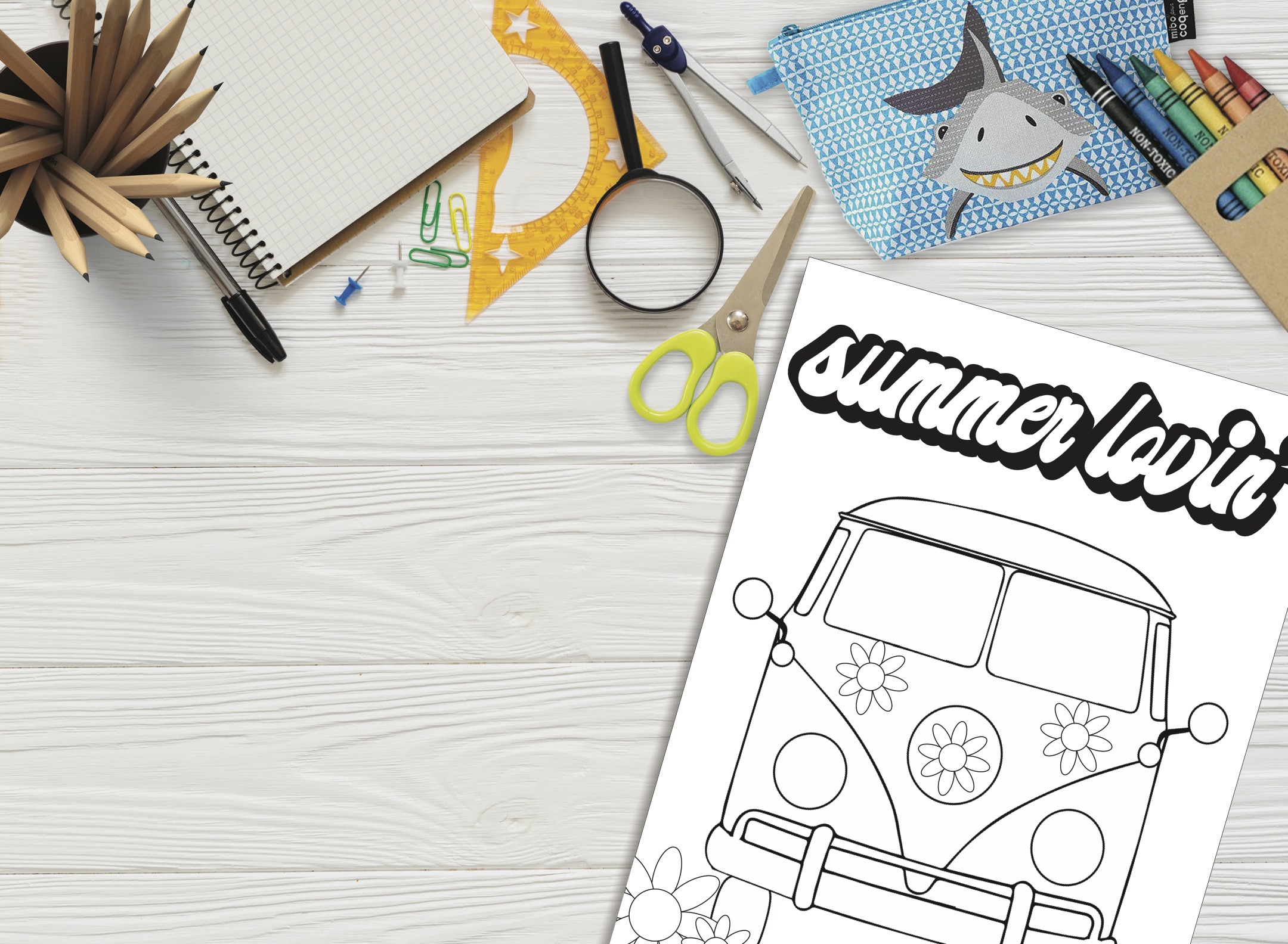 Totally free summer coloring pages