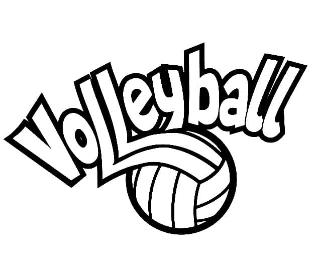 Volleyball coloring pages