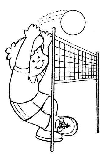 Coloring pages volleyball