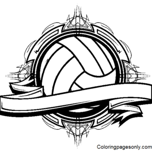 Volleyball coloring pages printable for free download