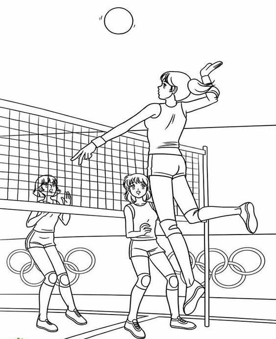 Free easy to print people coloring pages sports coloring pages people coloring pages volleyball drawing