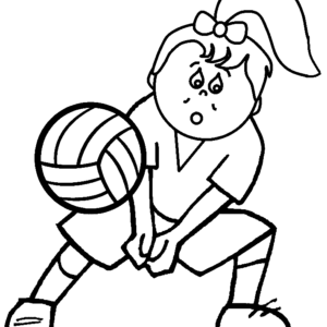 Volleyball coloring pages printable for free download