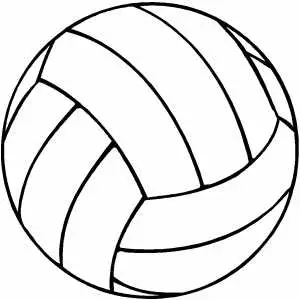 Volleyball coloring sheet