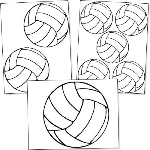 Printable volleyball template â printable treats volleyball team gifts volleyball decorations volleyball locker decorations