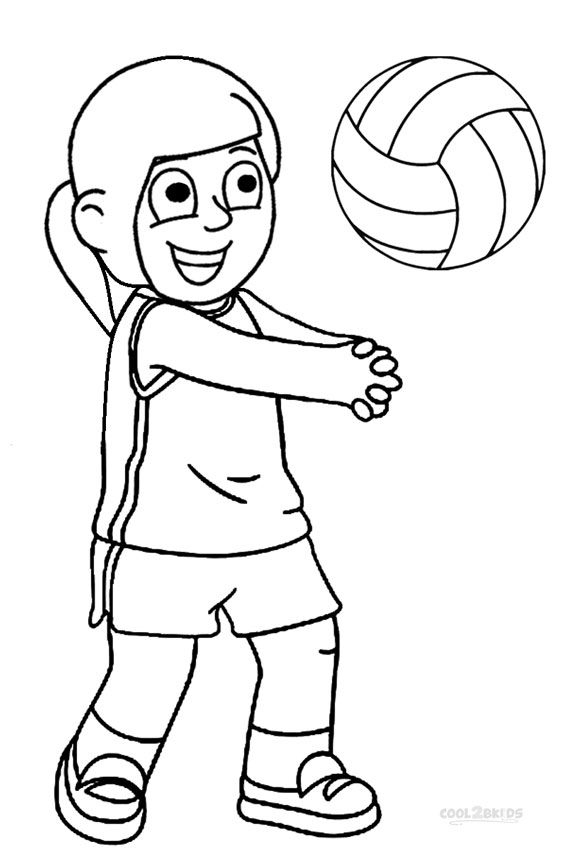 Printable volleyball coloring pages for kids coolbkids sports coloring pages coloring pages kids volleyball