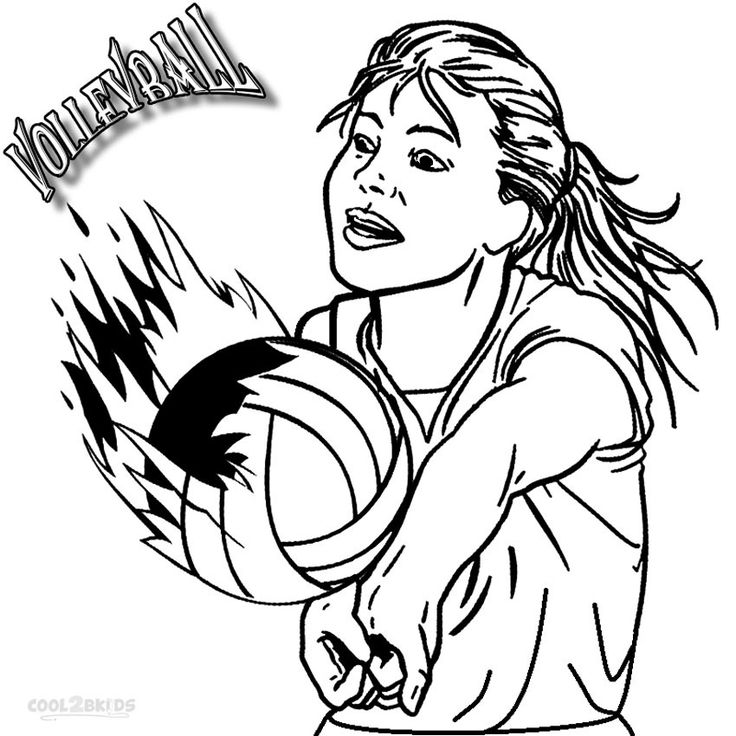 Printable volleyball coloring pages for kids coolbkids sports coloring pages coloring pages for kids coloring pages