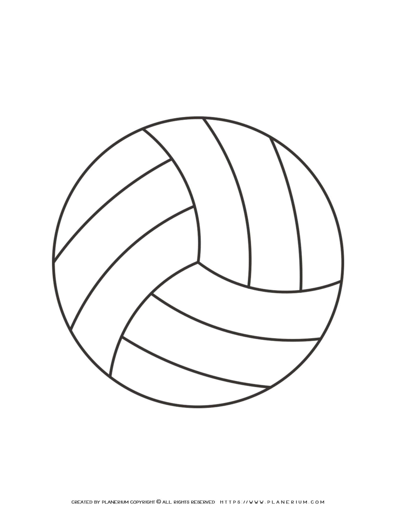 Volleyball template