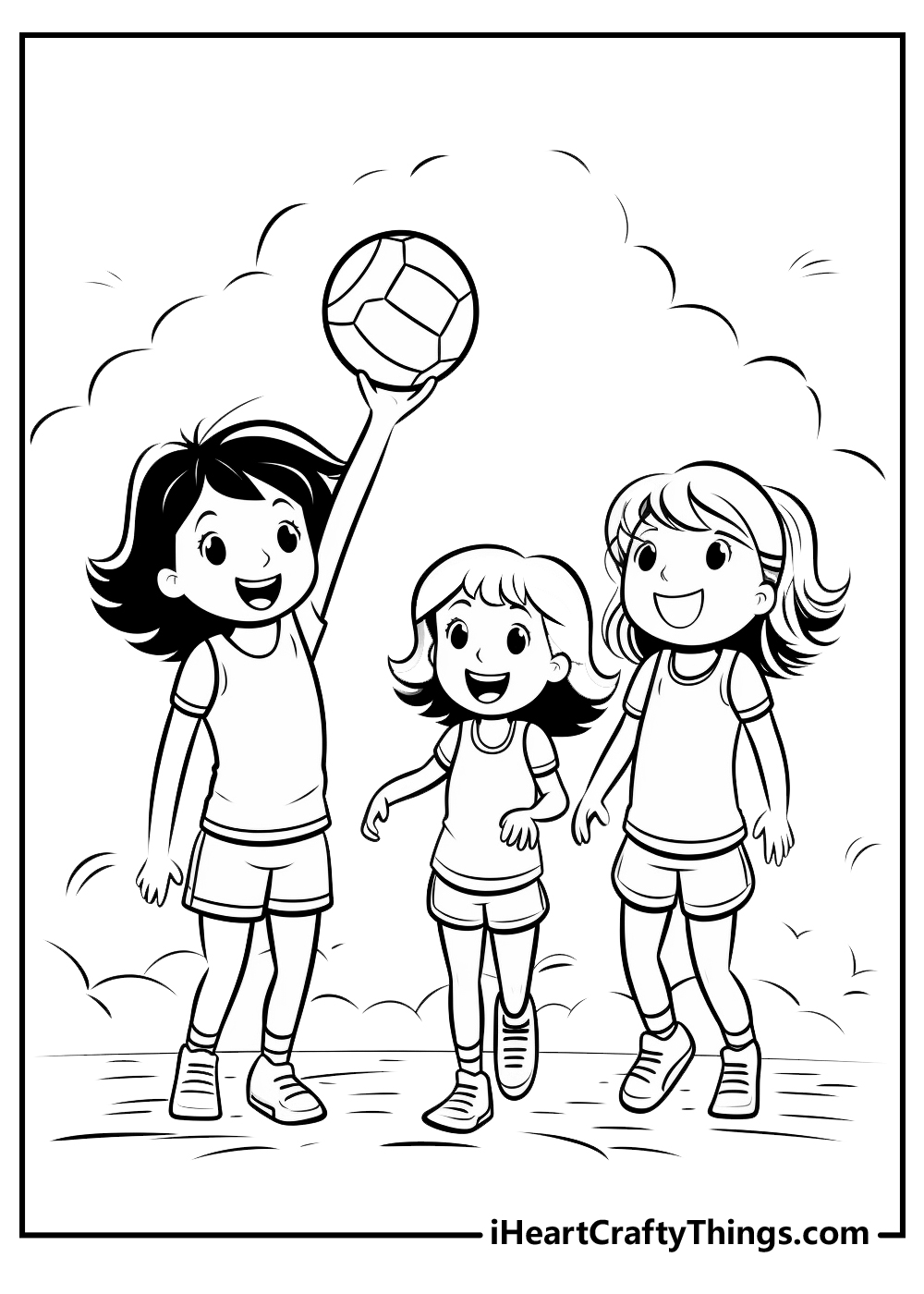 Volleyball coloring pages free printables