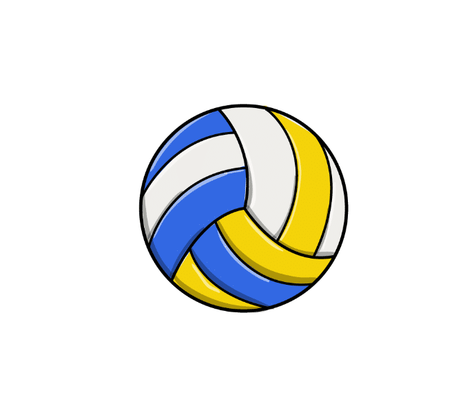 Find how to draw a volleyball in steps to update your skill