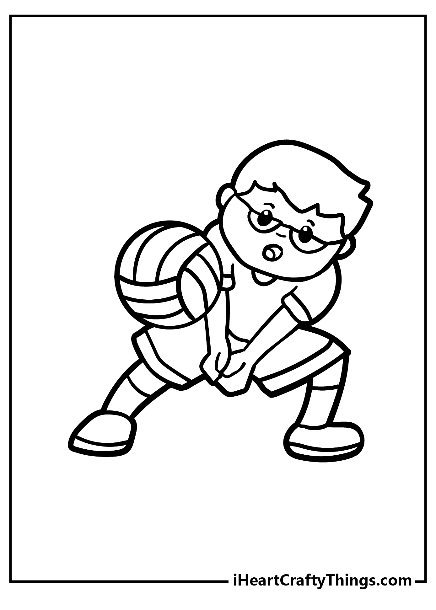 Volleyball coloring pages free printables