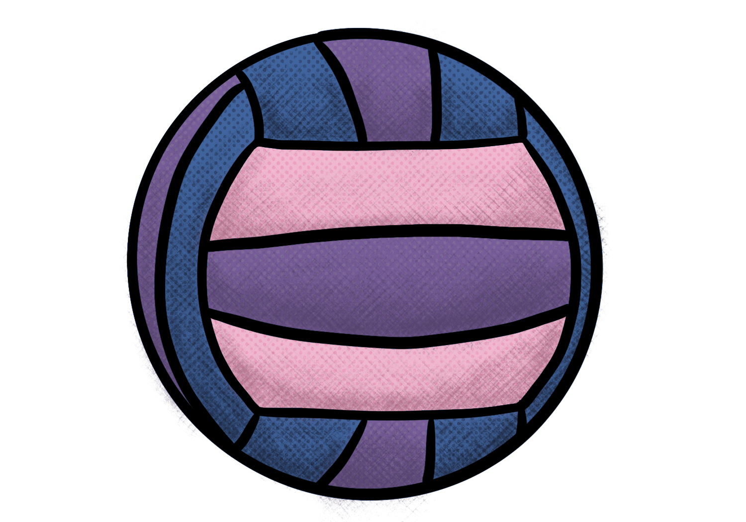 How to draw a volleyball design school