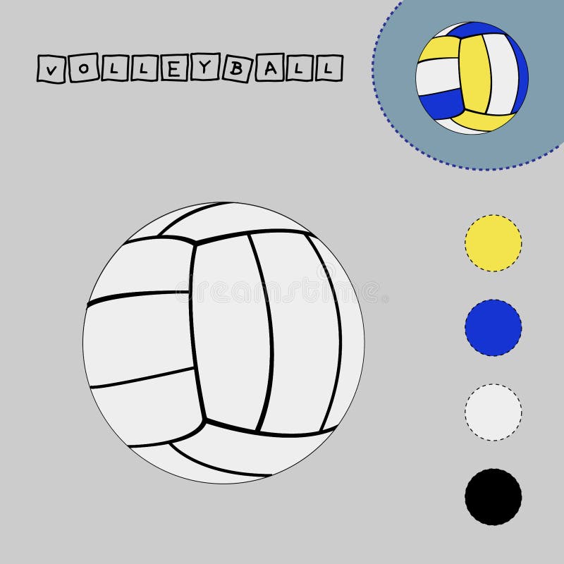 Book coloring volleyball stock illustrations â book coloring volleyball stock illustrations vectors clipart