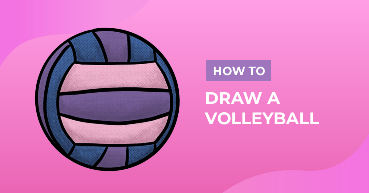 How to draw a volleyball design school