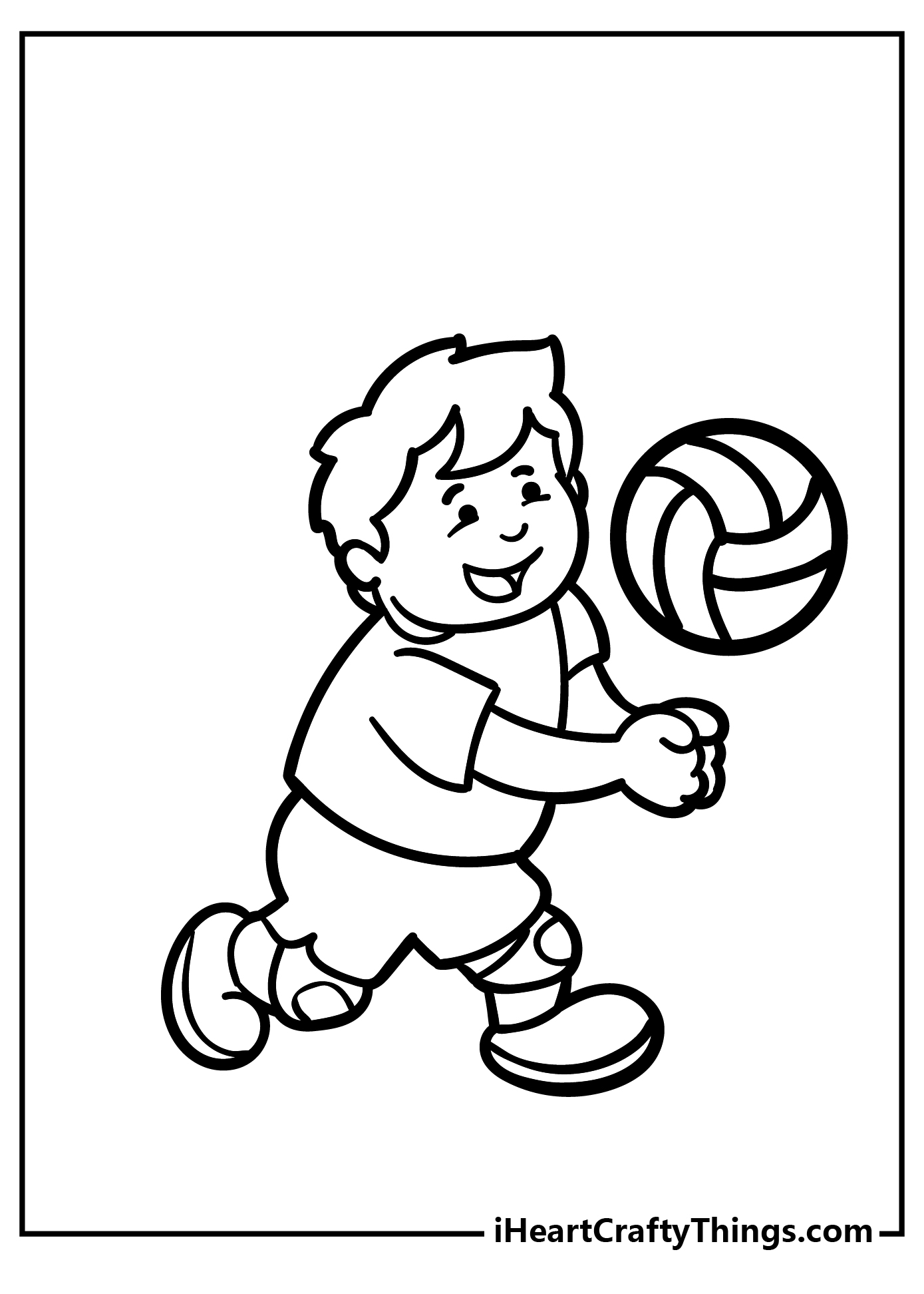 Volleyball coloring pages free printables