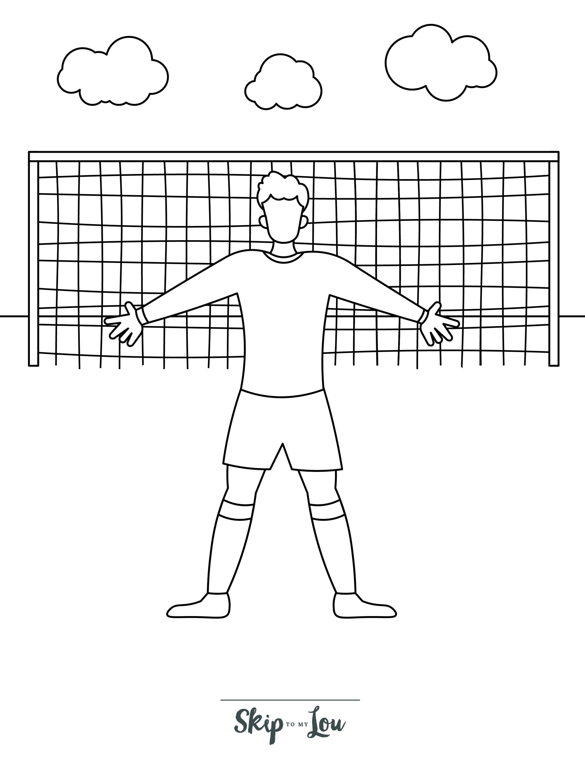 Soccer coloring pages