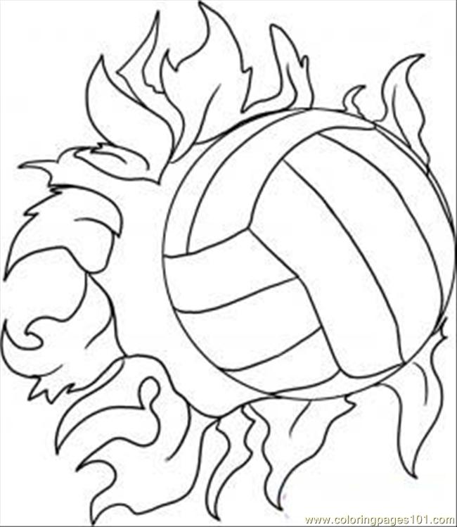 Coloring pictures volleyball