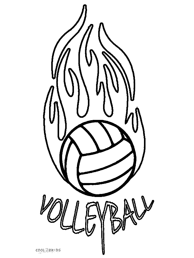 Volleyball coloring pages printable for free download