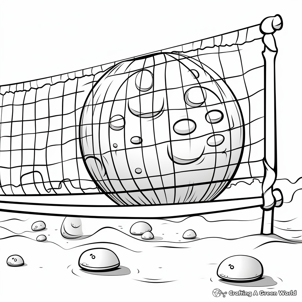 Volleyball coloring pages