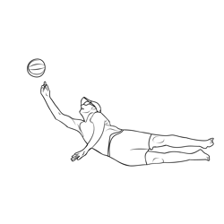 Volleyball coloring pages for kids printable free download