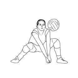 Volleyball coloring pages for kids printable free download