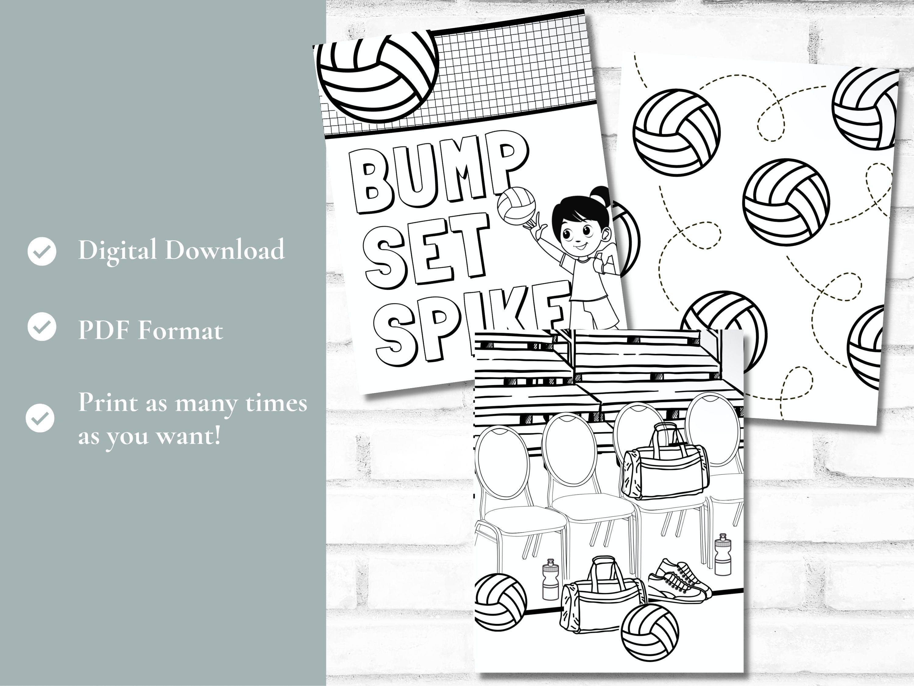 Volleyball printable kids coloring pages volleyball birthday party volleyball fun activity sheet letter of the week kids coloring pages