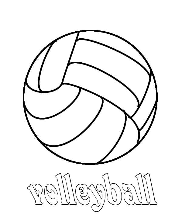 Coloring pictures volleyball