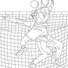 Volleyball coloring pages