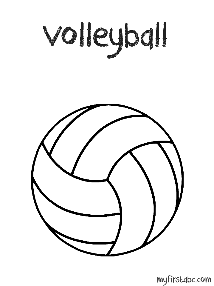 Coloring pictures volleyball