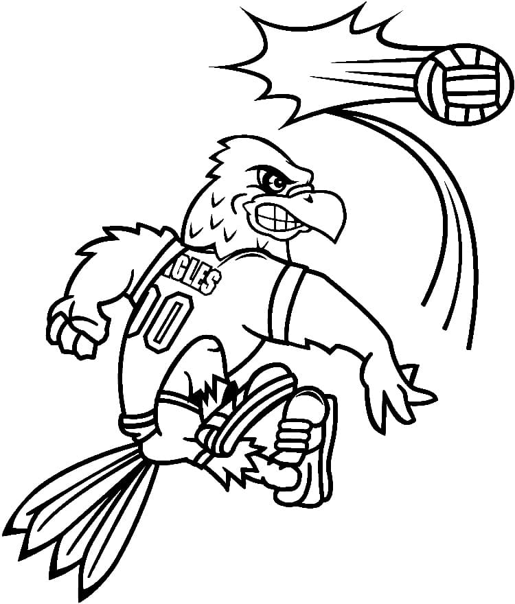 Volleyball coloring pages