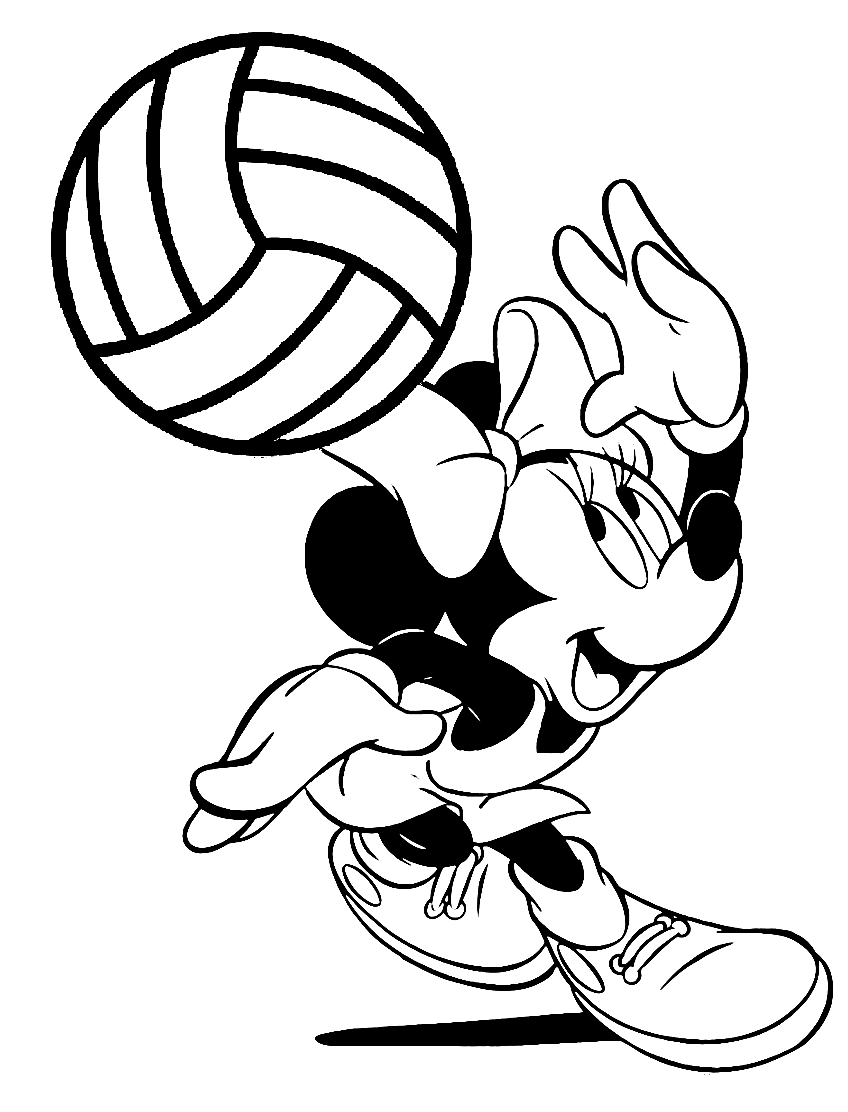 Volleyball coloring pages printable for free download