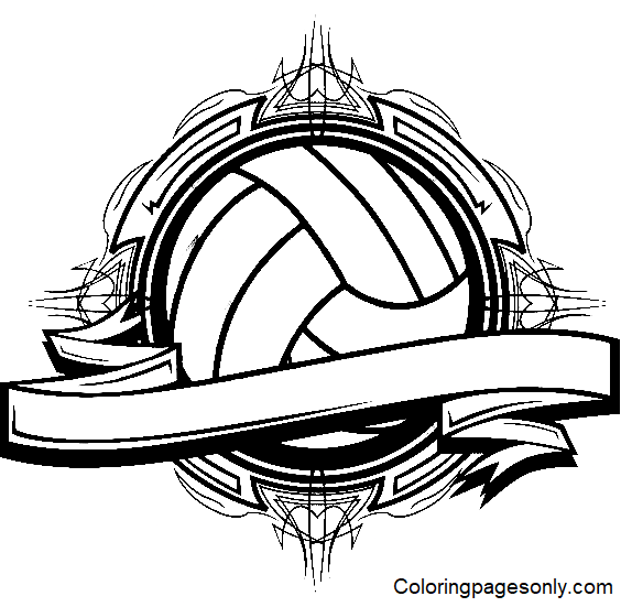 Volleyball coloring pages printable for free download