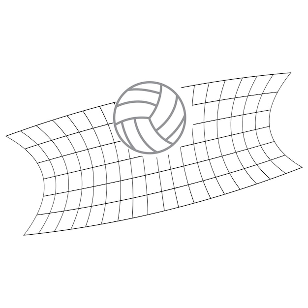 Premium vector volley ball logo vector and symbol design template