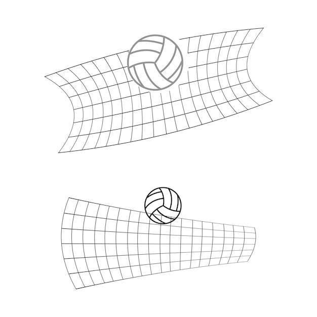 Premium vector volley ball logo vector and symbol design template