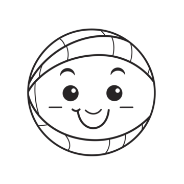 Volleyball ball outline png transparent images free download vector files