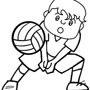 Volleyball coloring pages printable for free download