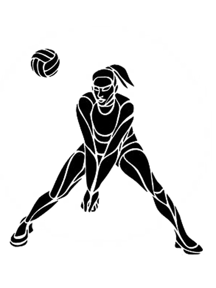 Volleyball stencils