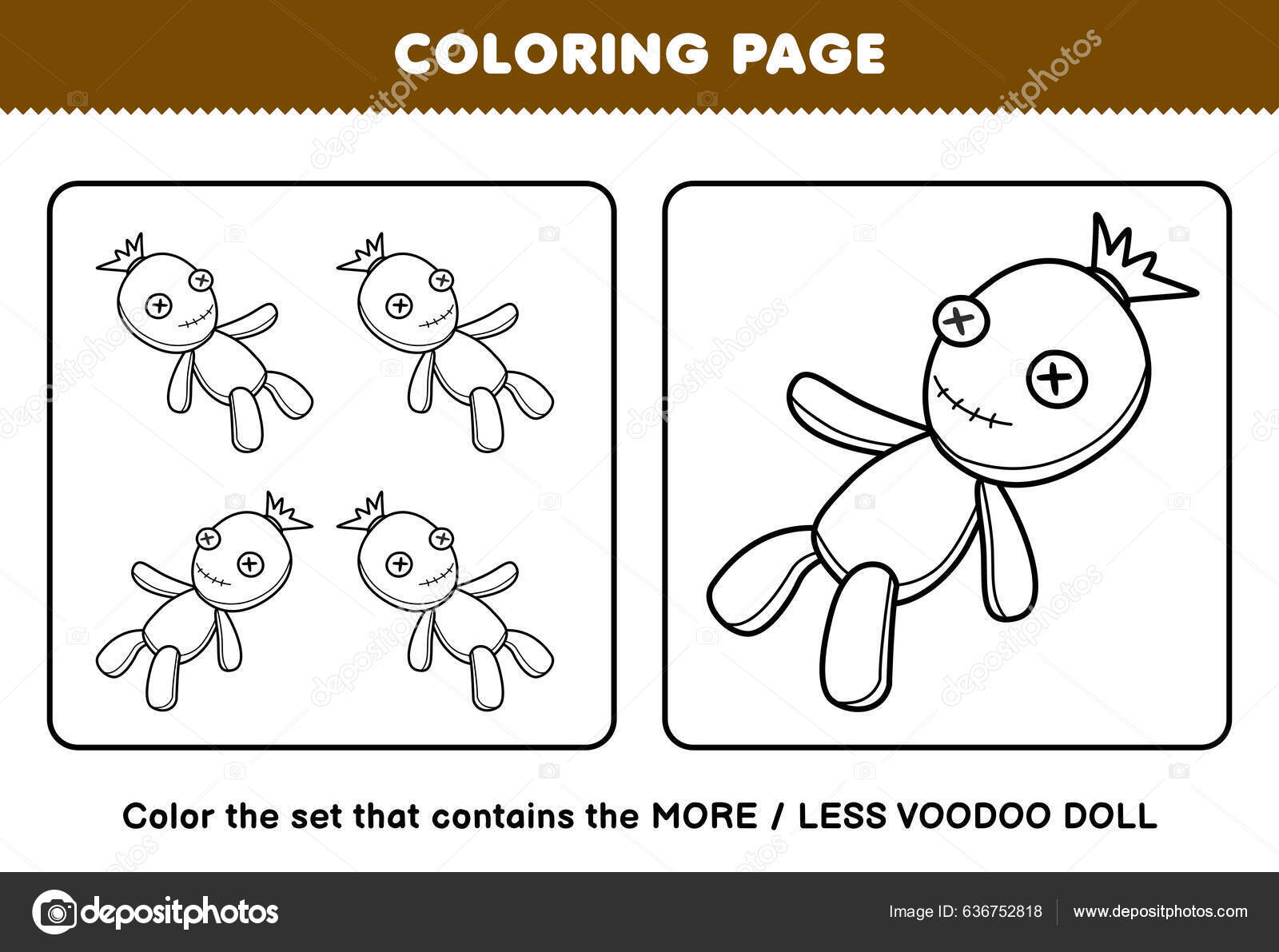 Education game children coloring page more less picture cute cartoon vektor av arsansp