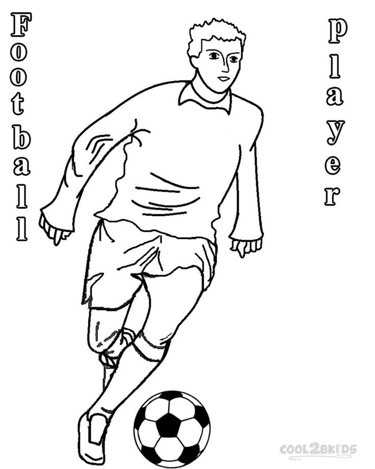 Printable football player coloring pages for kids coolbkids football coloring pages coloring pages for kids sports coloring pages