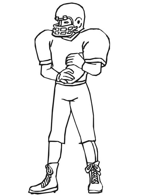 Printable football coloring pages