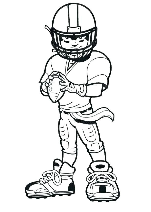 Printable football coloring pages