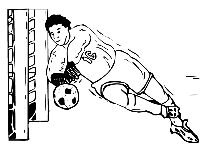 Soccer coloring pages