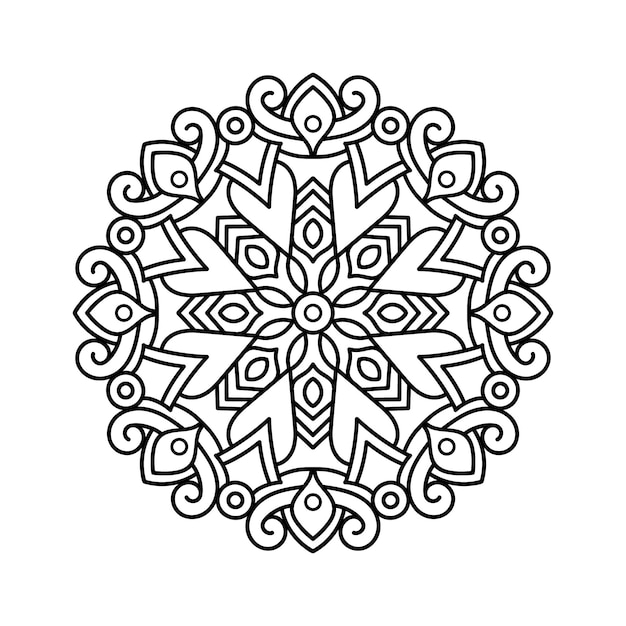 Koratives mandala und muster fãr n mehndi