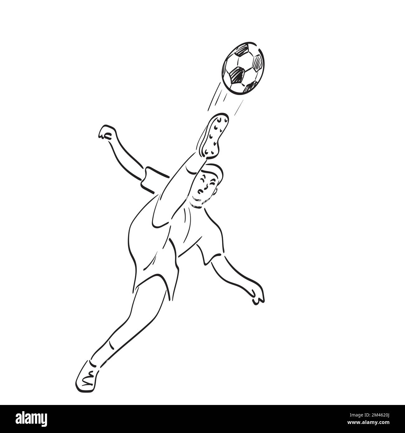 Line art soccer ball cut out stock images pictures