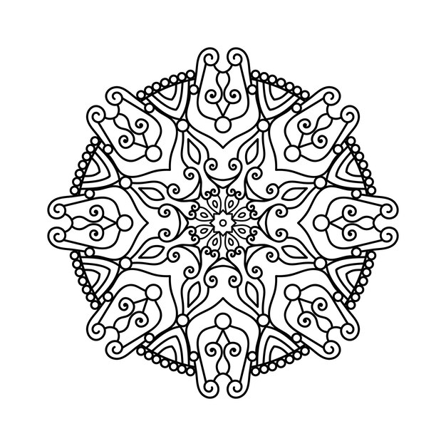 Koratives mandala und muster fãr n mehndi