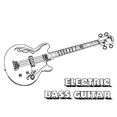 Top free printable guitar coloring pages online