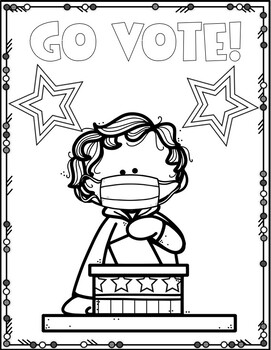 Election and voting coloring pages by less work more play tpt