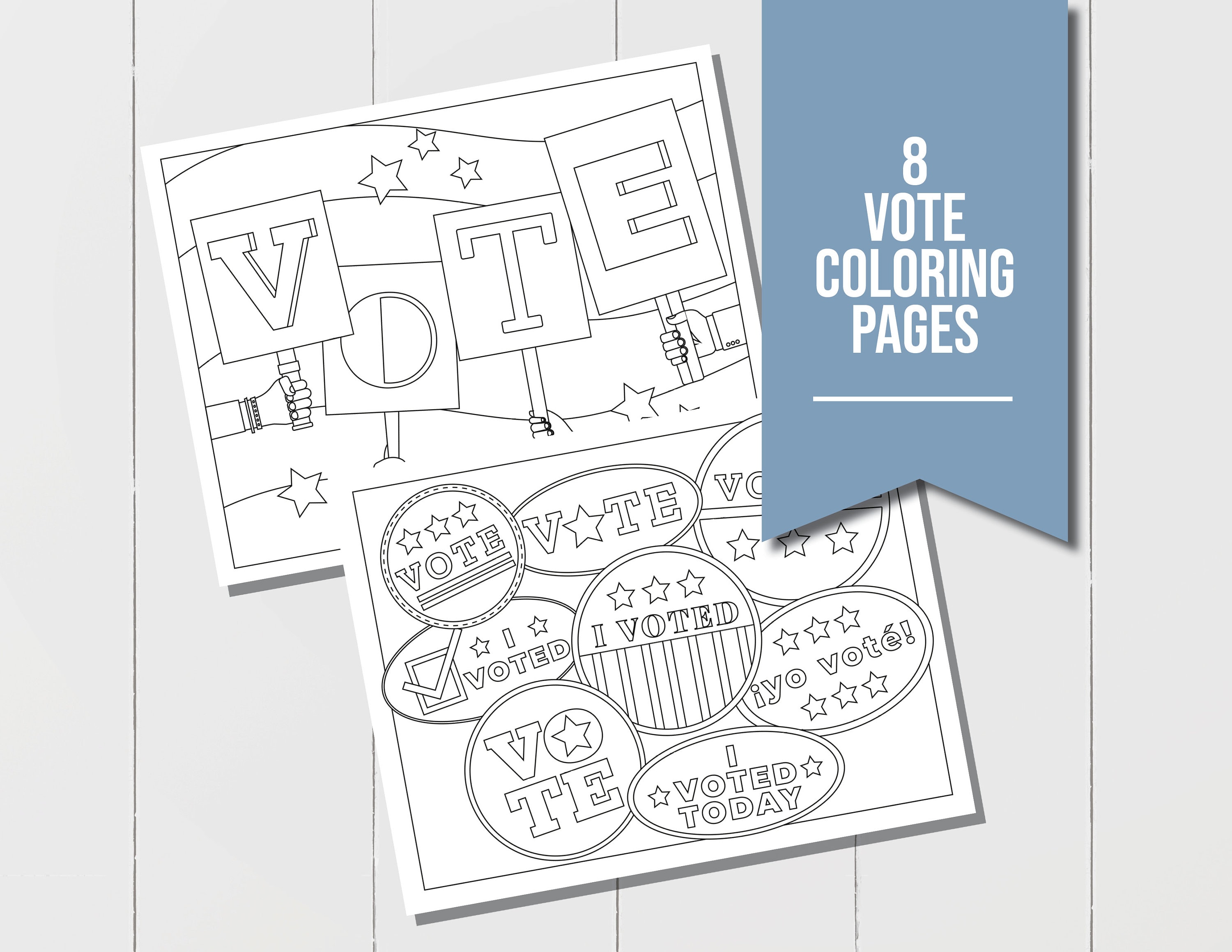 Vote coloring pages for election coloring sheets with vote message perfect for an election classroom activity